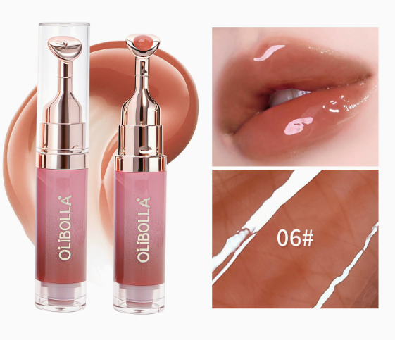 Volumen-lipgloss med kølende metalspids