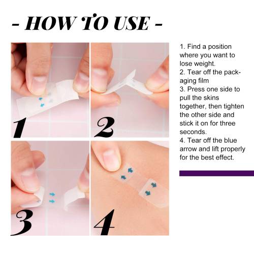 Usynlige V-face-lift strimler