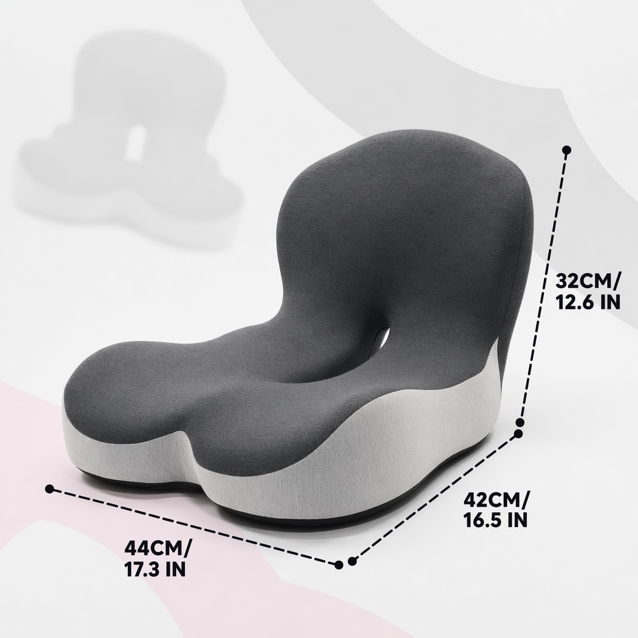StøttePude – Ergonomisk siddepude til lindring af rygsmerte