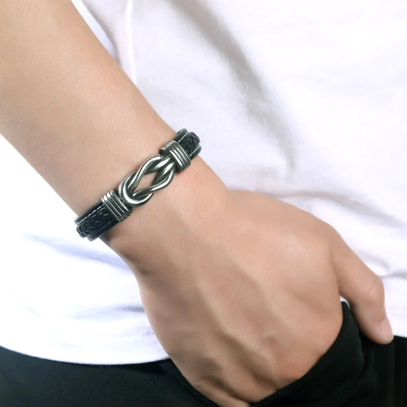 Jewelance™ InfinityBracelet: Uendelighed Knude Armbånd med Dedikation Kort