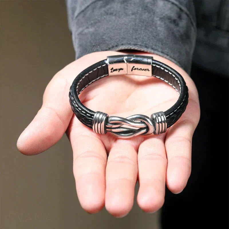 Jewelance™ InfinityBracelet: Uendelighed Knude Armbånd med Dedikation Kort