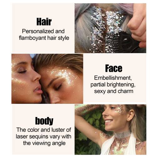 Glitter bodygel, brun