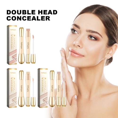 Dobbeltsidet lysnende concealer-stick