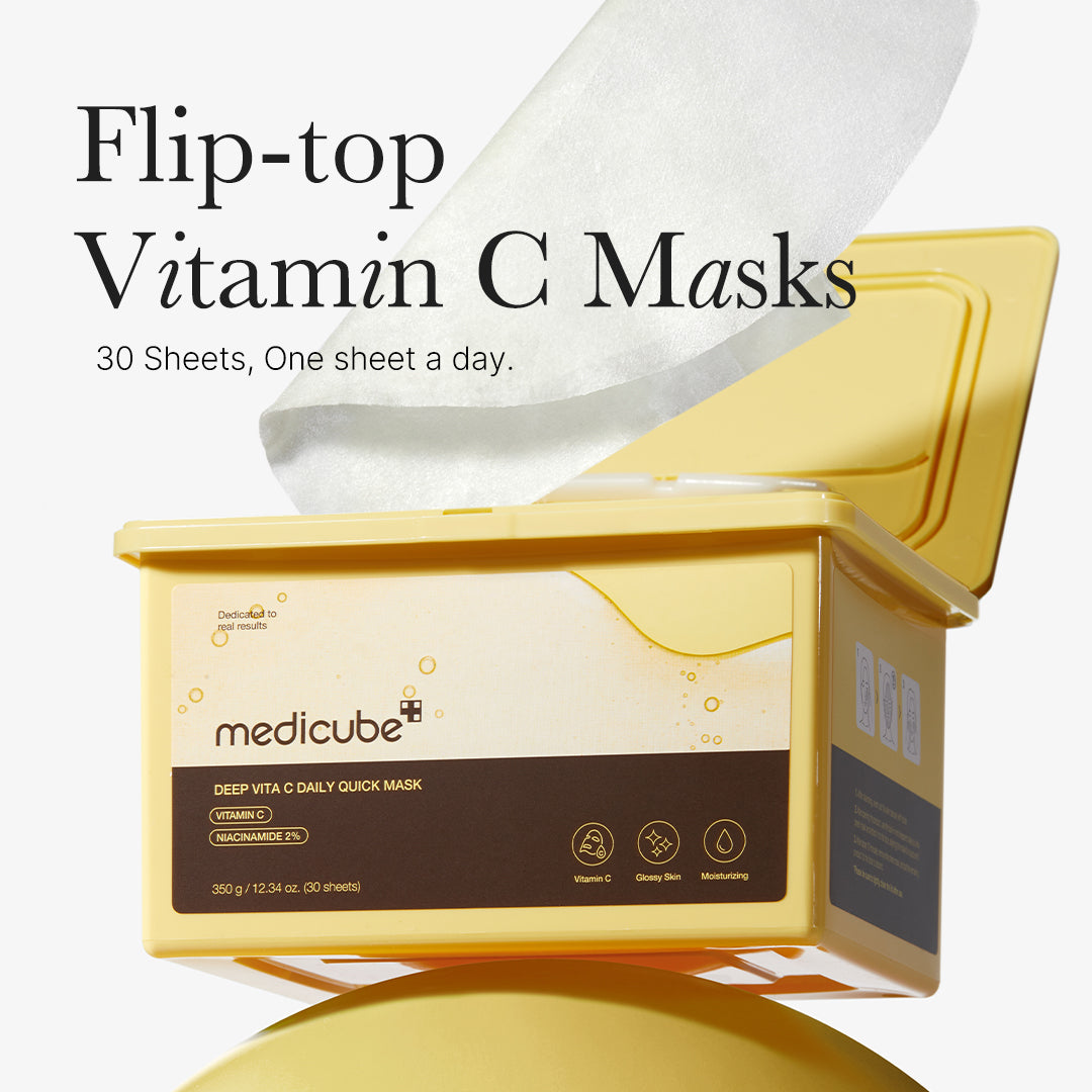 Hurtige ansigtsmasker med C-vitamin til daglig brug på mat hud