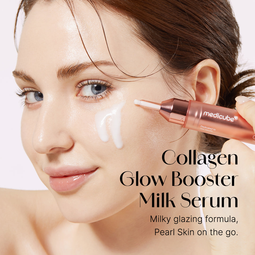 Mælket serum med kollagen og niacinamid til fugt og glød, 110 ml