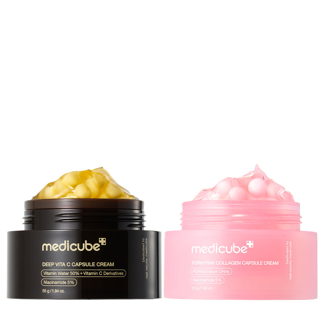 Kapselcreme med C-vitamin til mat hud og ujævn hudtone
