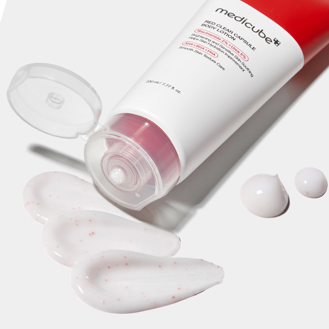 Let kropslotion med kapsler til uren og ru hud, gelétekstur, 230 ml