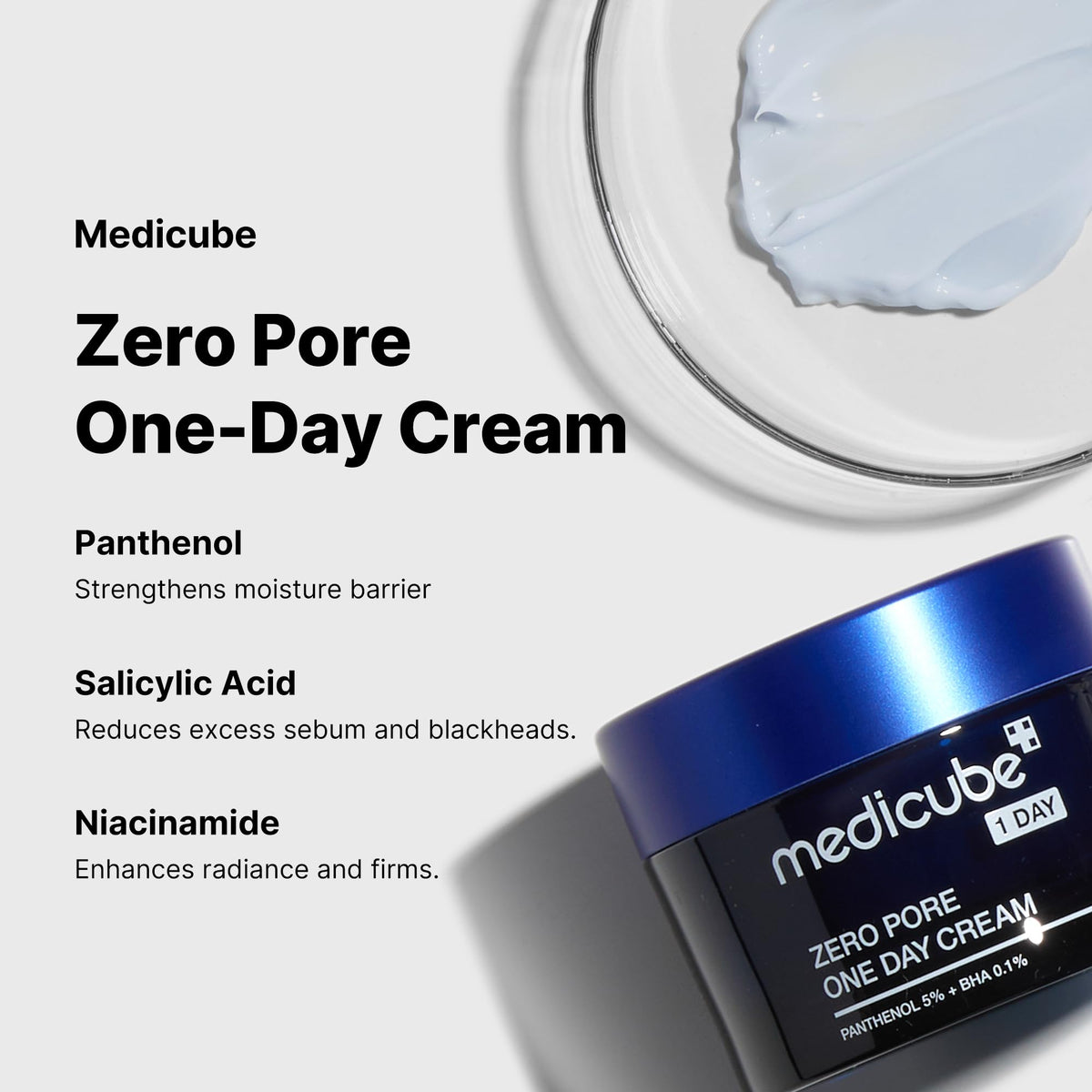 Porefinende ansigtscreme med talgkontrol til daglig brug, 50 ml