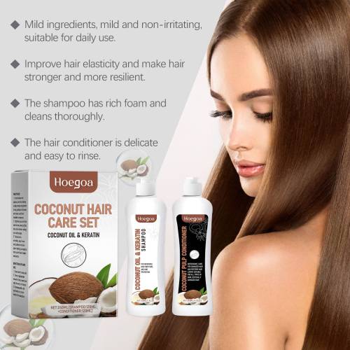 Kokos reparation shampoo og balsam sæt