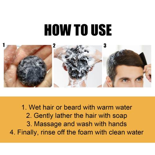 Sort urte-shampoobar