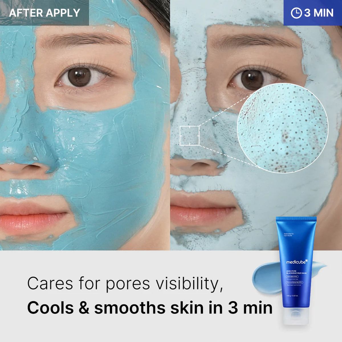Lermaske mod hudorme med 5 typer ler samt AHA, BHA og PHA, 100 g