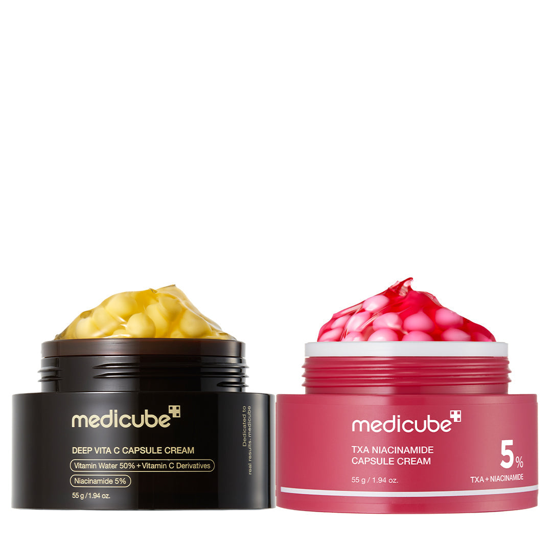 Kapselcreme med C-vitamin til mat hud og ujævn hudtone