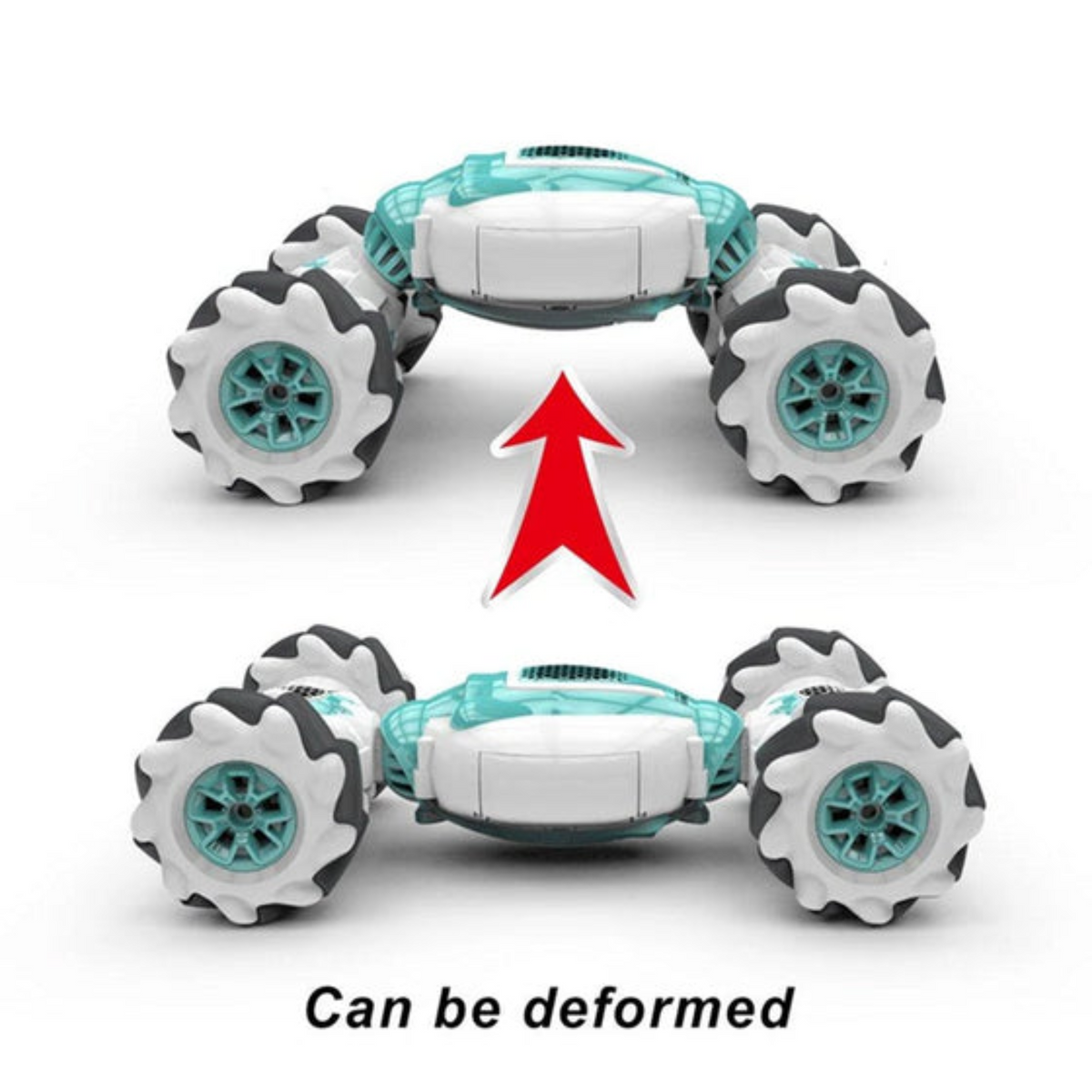 Kletshuts™ SpinningCar: 4WD Terrængående Dobbelt Kontrol Tilstand Stunt Spindende Bil