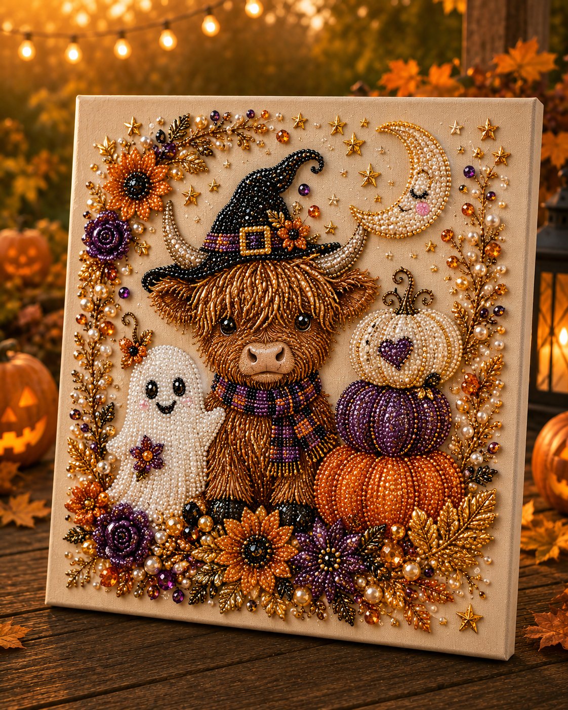 Kletshuts™ HalloweenArt: Halloween Kreativ DIY Glitrende Kunst Sæt