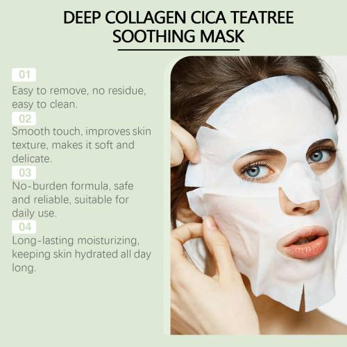 Kollagen tetræ arkmaske med centella