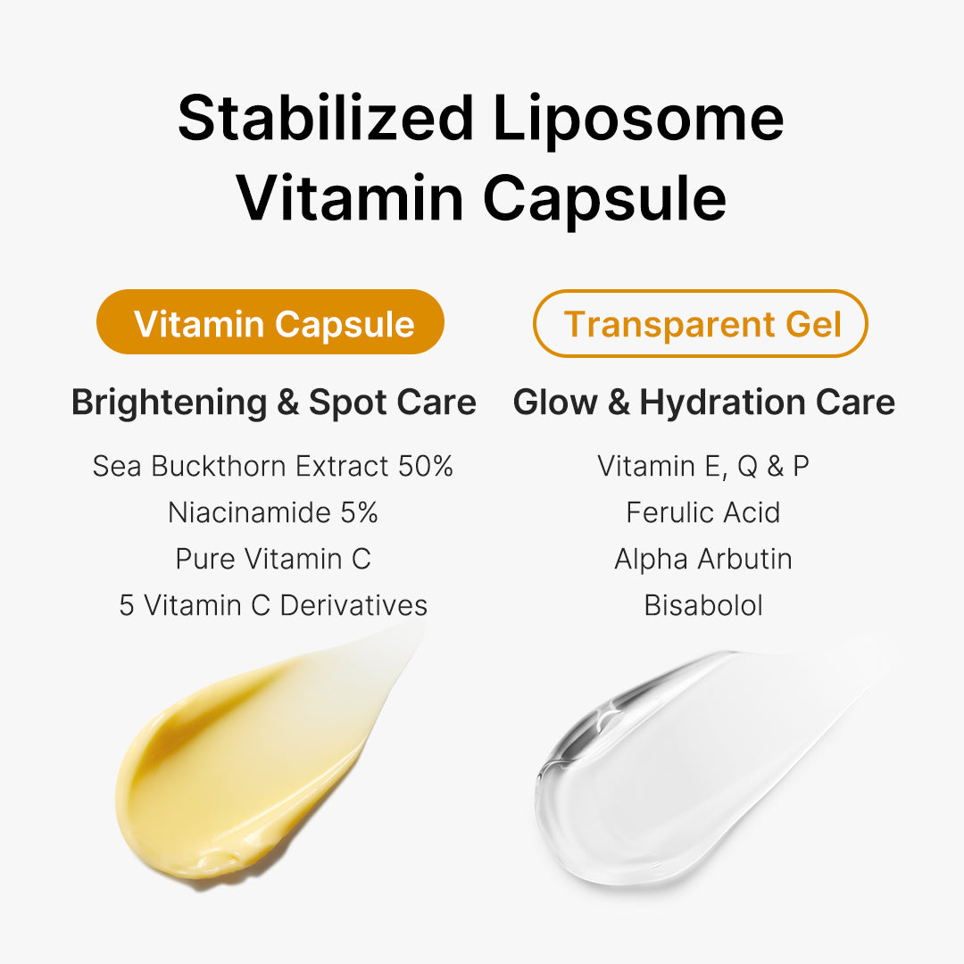 Kapselcreme med C-vitamin til mat hud og ujævn hudtone