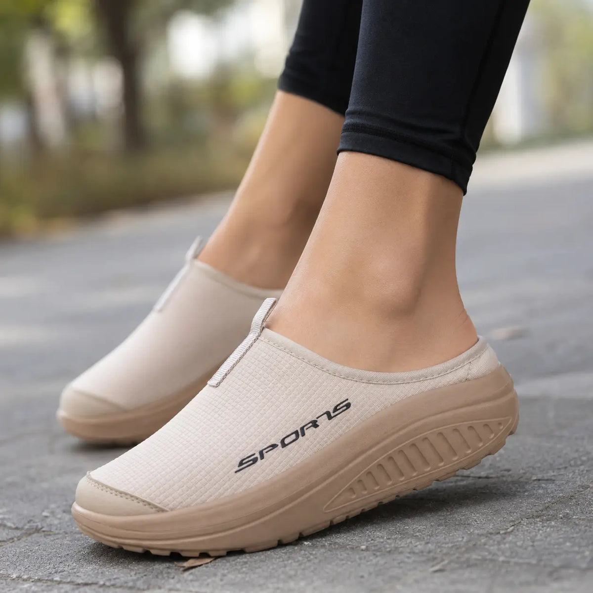 Ortopædiske slip-on hjemmesko med lukket tå til damer
