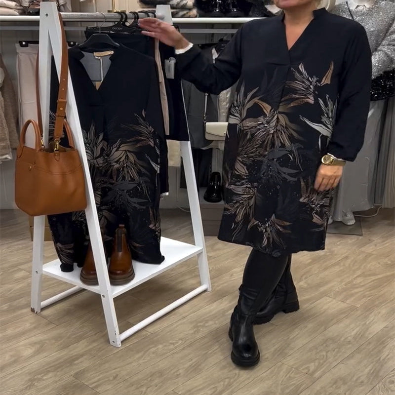Icone™ TimelessDress: Alle Sæson Tidløs Stil Komfort Elegant Kjole