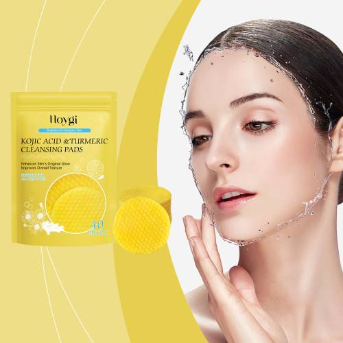 Gurkemeje kojisyre rensepads, fjerner makeup