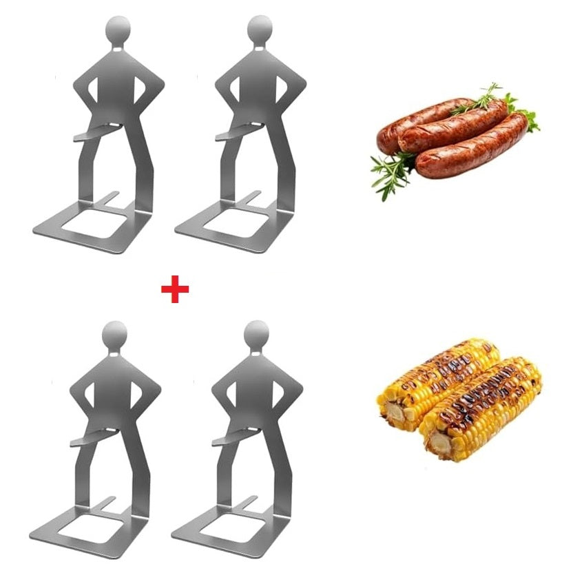 Globetrek° HotdogHolder 2+2 GRATIS: Sjov BBQ, Hotdog Og Pølse Grill Holder