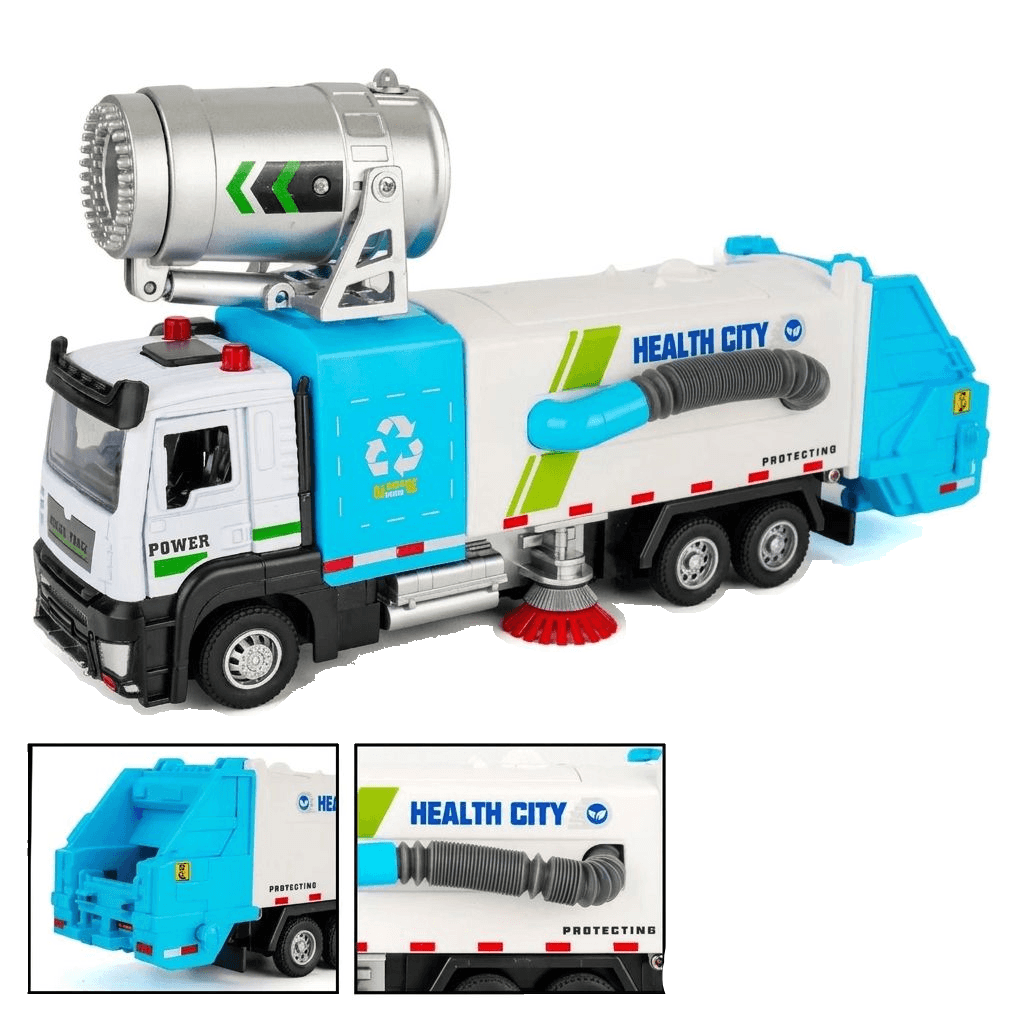 Kletshuts™ CleaningTruck: Realistisk Mini Gadefejningslegetøj Til Børn