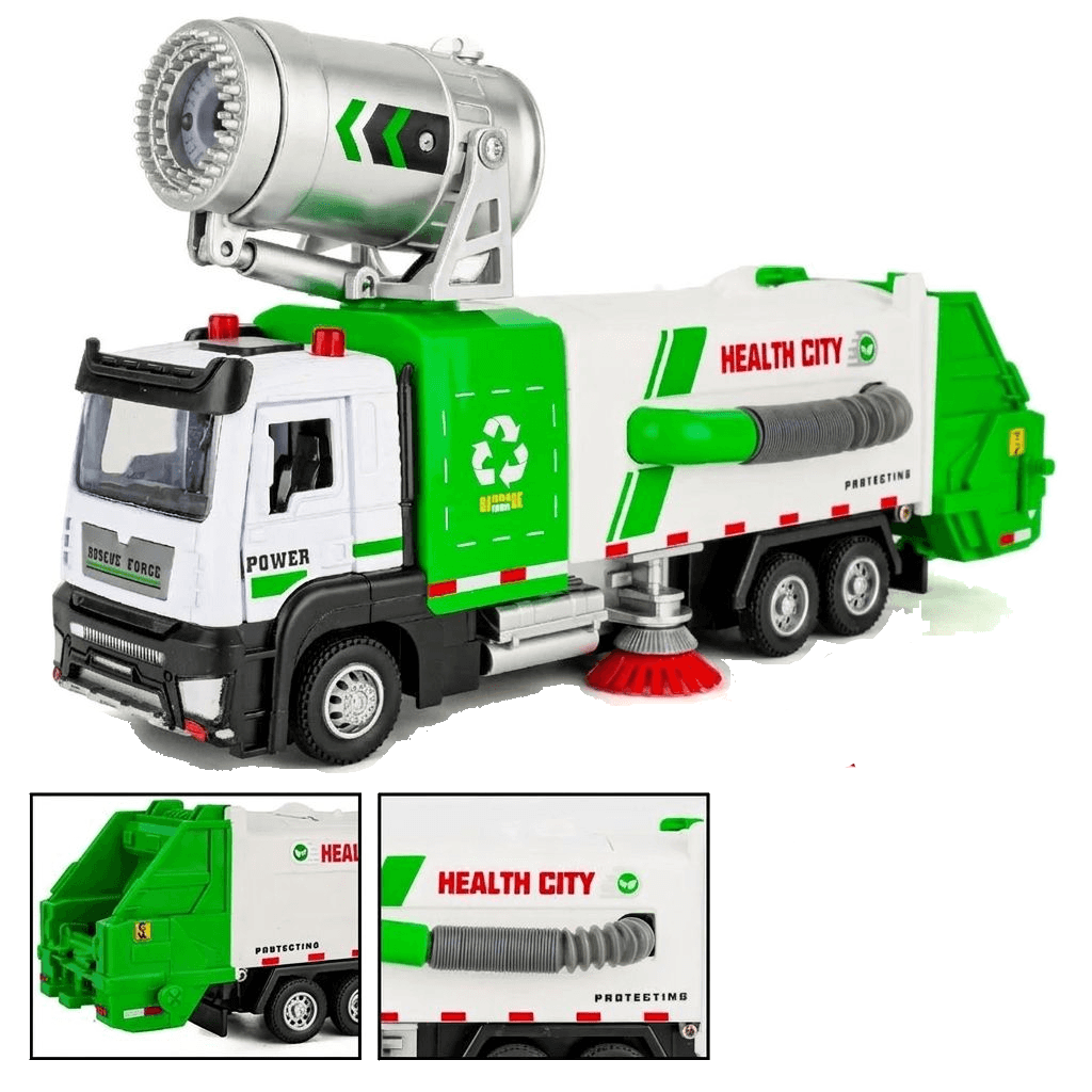 Kletshuts™ CleaningTruck: Realistisk Mini Gadefejningslegetøj Til Børn