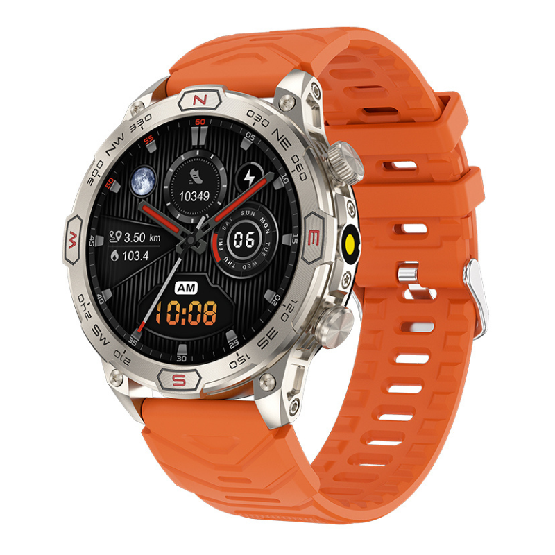 SwiftTime smartwatch med GPS, opkald og LED-lygte