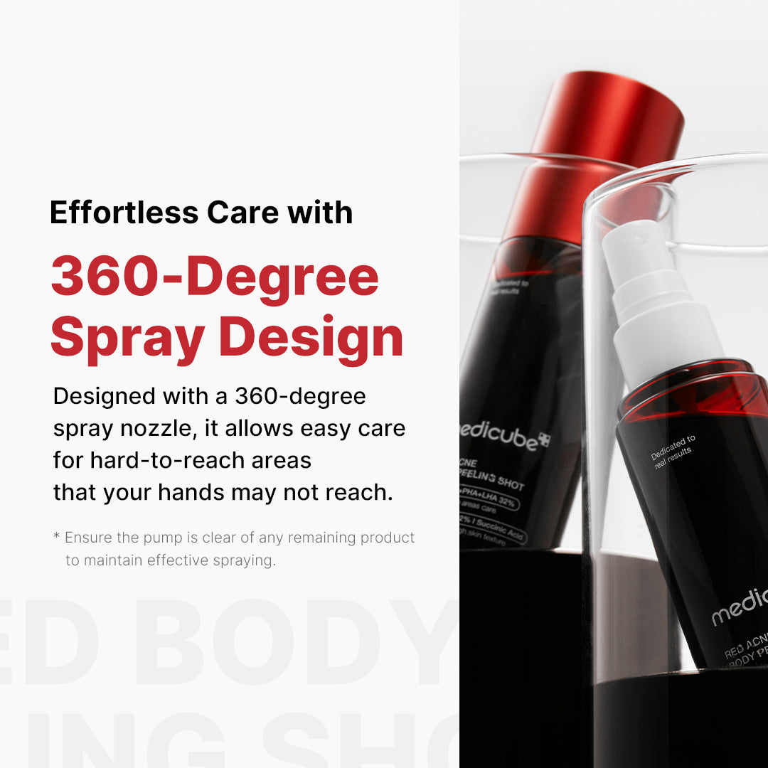 Eksfolierende kropsrens som spray med 32 % AHA, BHA, PHA og LHA, 110 g