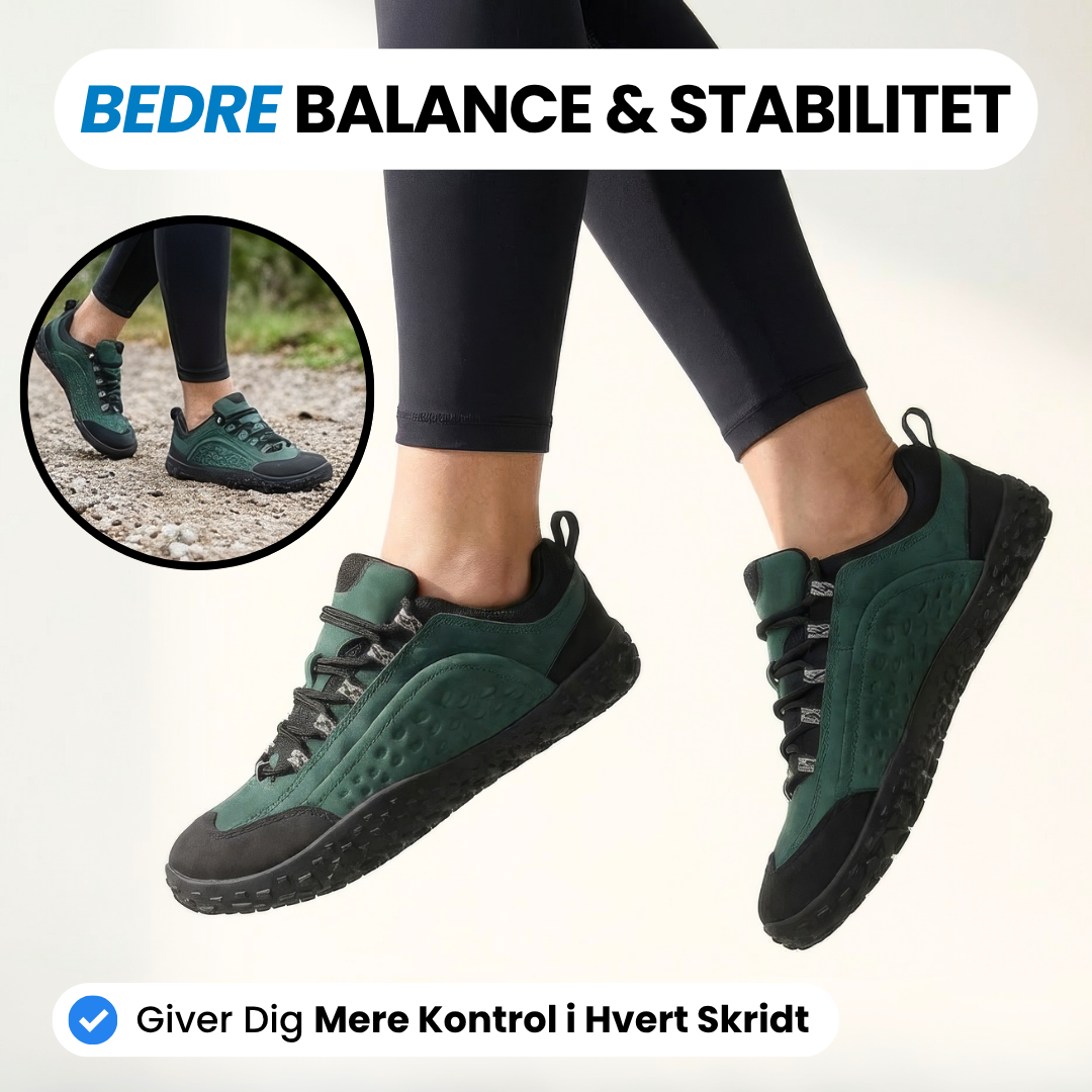 Ground – minimalistiske barfodssko med tynd sål – Sort