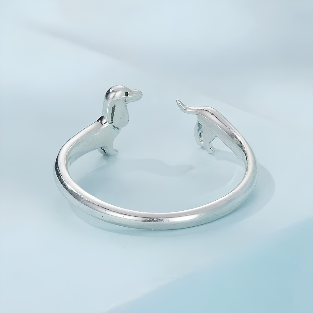 Jewelance™  DachRing: Elegant Sødt Delikat Justerbart Dachsundsring