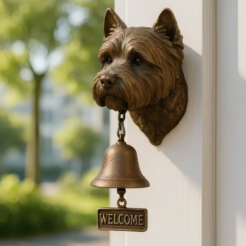 DogDoorbell – Charmerende Rustik Og Vintage Stil Dekor Velkommen Hjem Hundeklokke
