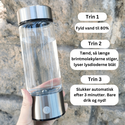 AquaGen™ genopladelig flaske med brintgenerering