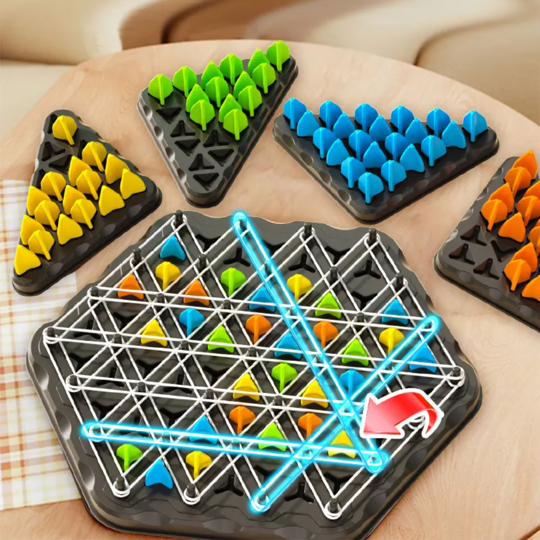 Kletshuts™ ThinkGame - Triangel Kæde Strategi Og Duel Logik Tænke Spil