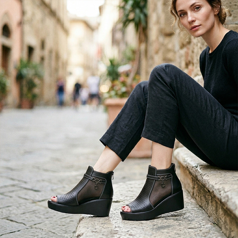 Happy™ FlexiSandals : Åndbar Komfort Og Elegant Fleksibel Stil Sandaler