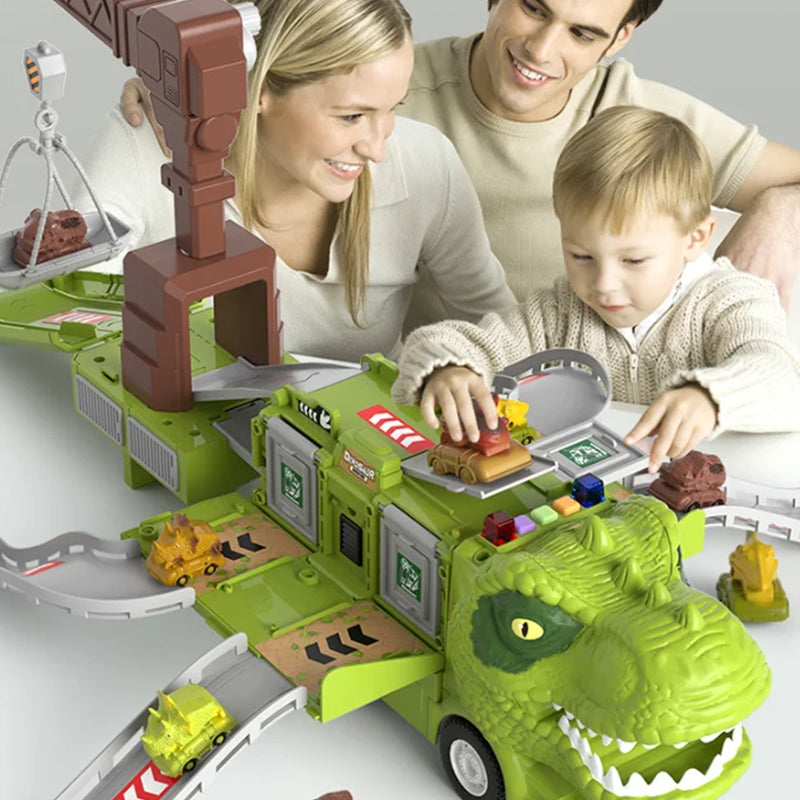 Kletshuts™ DinoTruck: Dinosaur Lastbil Legetøjssæt Med Lys Og Musik