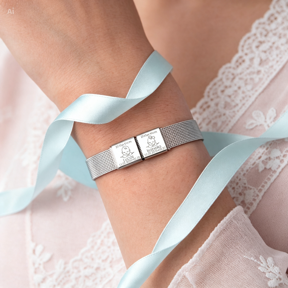 Jewelance™ BirthBracelet - To Fødselsdage Personlig Modearmbånd Charm