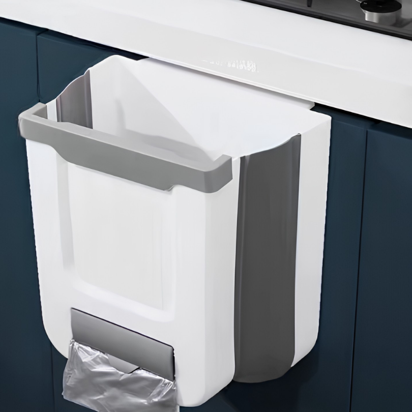 Globetrek° TrashHolder: Pladsbesparende Hængende Og Foldbar Køkkenaffaldsholder