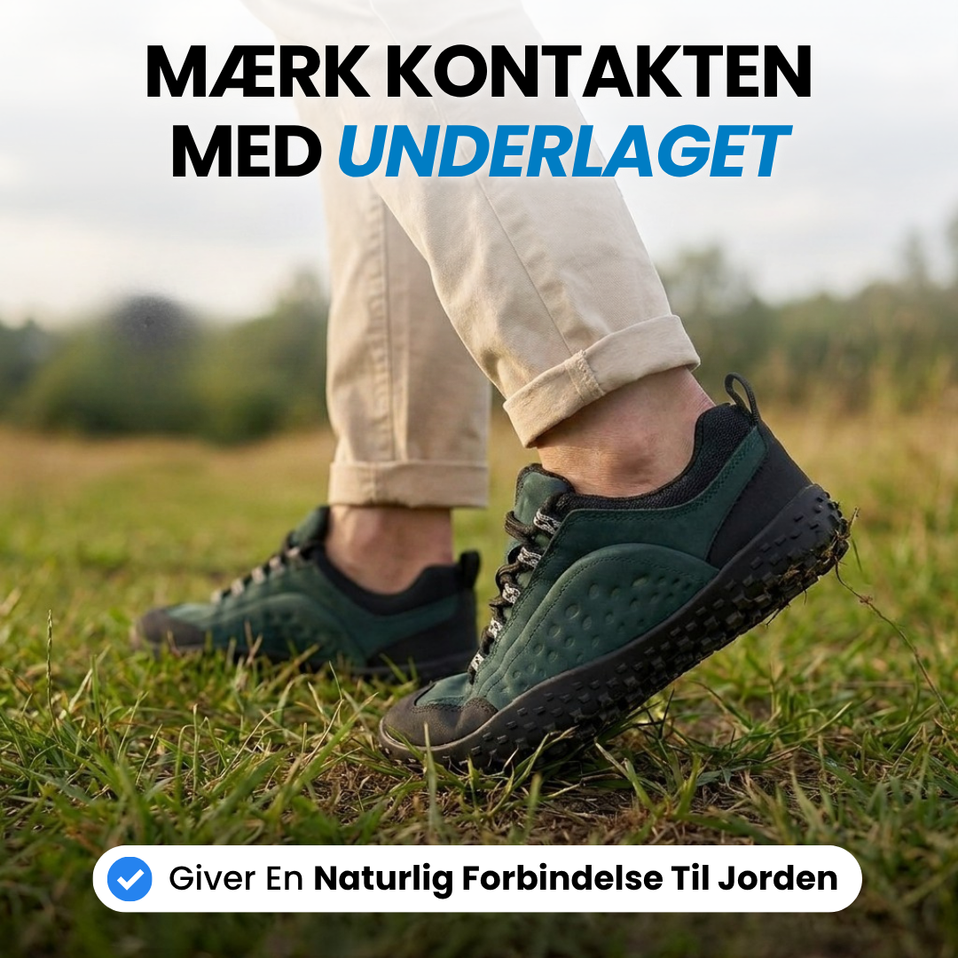 Ground – minimalistiske barfodssko med tynd sål – Sort