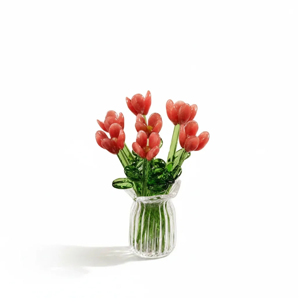 MiniFlower - Moderne Hjemmedekoration Mini Centerpiece Glas Blomster Vase