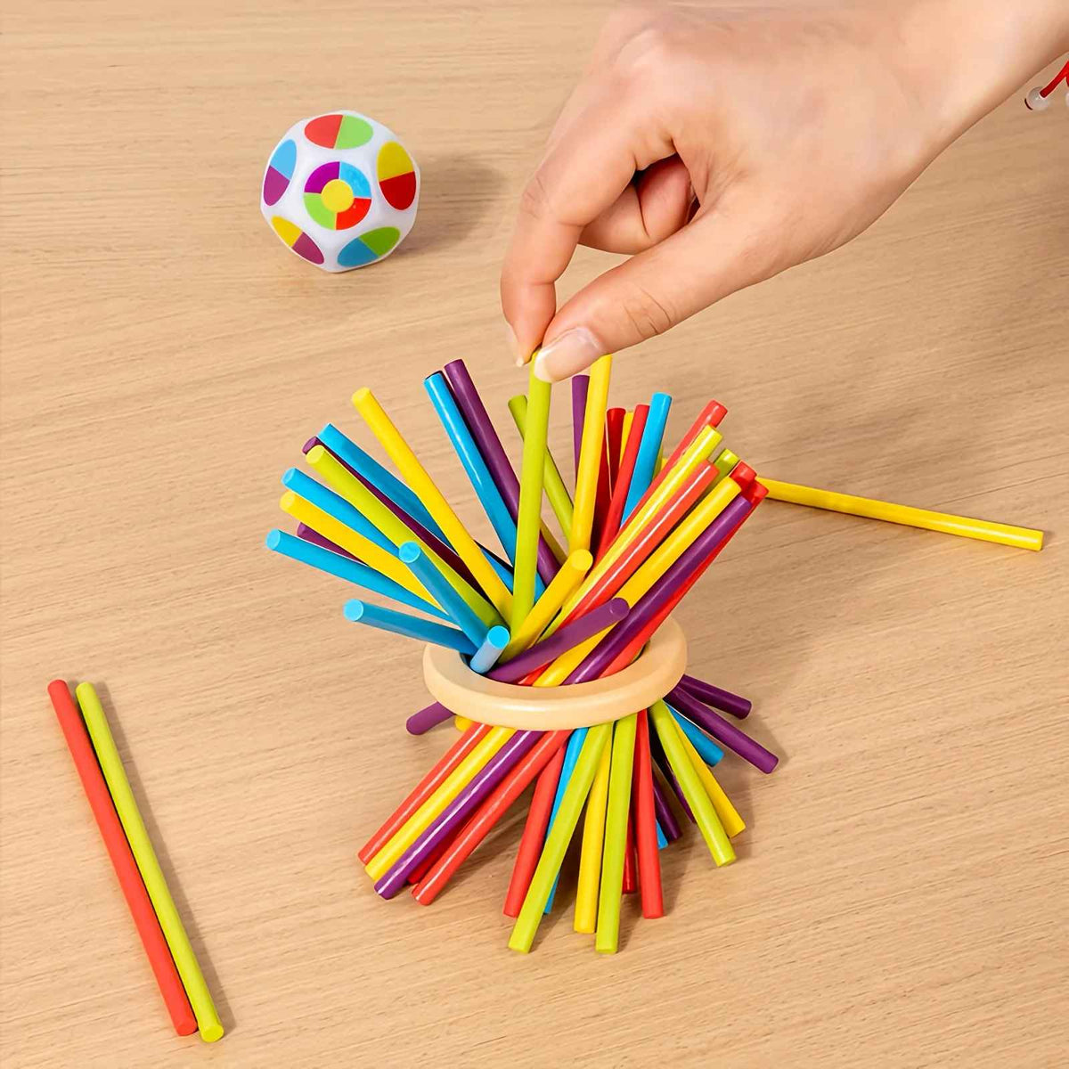 Kletshuts™ StickTower: Klassisk Montessori-Inspireret Stik Tårn Stabling Spil
