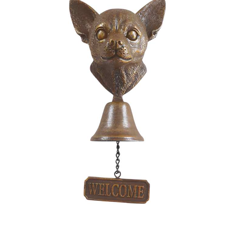 DogDoorbell – Charmerende Rustik Og Vintage Stil Dekor Velkommen Hjem Hundeklokke