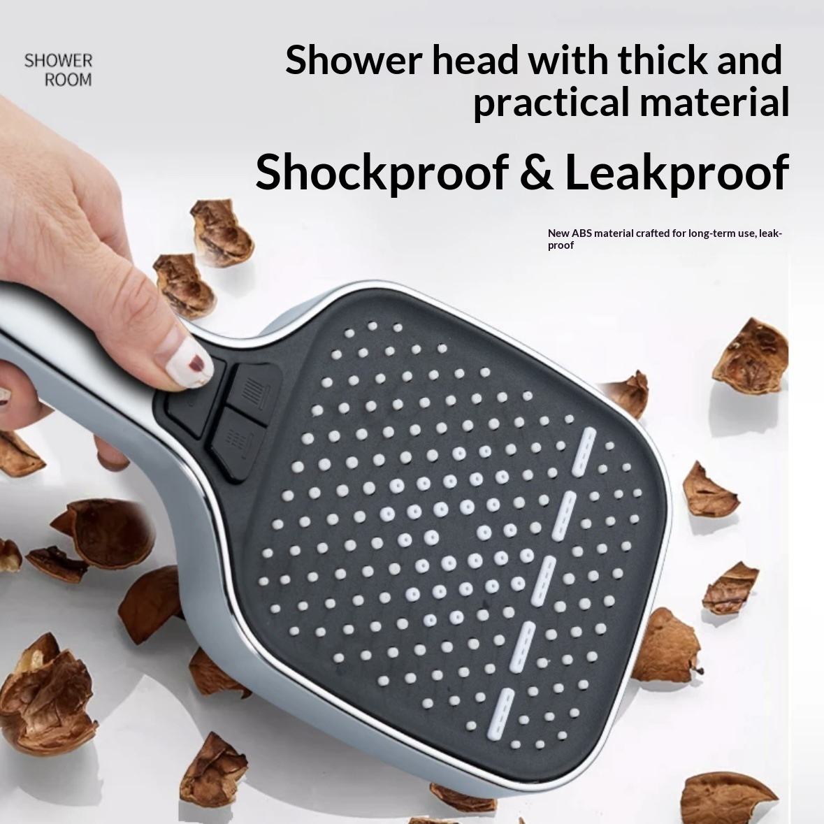 Globetrek° AquaShower: Højtryks Vandbesparende Håndbruser