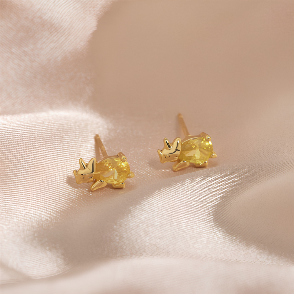 Jewelance™ DinoEarrings 1+1 GRATIS: Søde Stilfulde Minimalistiske Dinosaur Øreringe