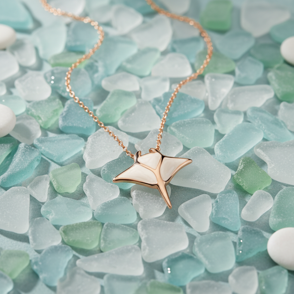 Jewelance™ MantarayNecklace 1+1 GRATIS: Elegant Manta Ray Sommerhalskæde
