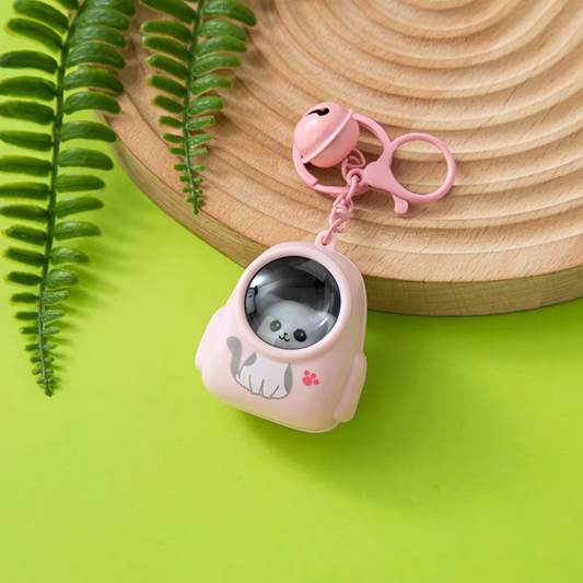 AstronautKeychain 1+1 GRATIS: Glødende Sødt Astronaut Dyr Nøglekæde