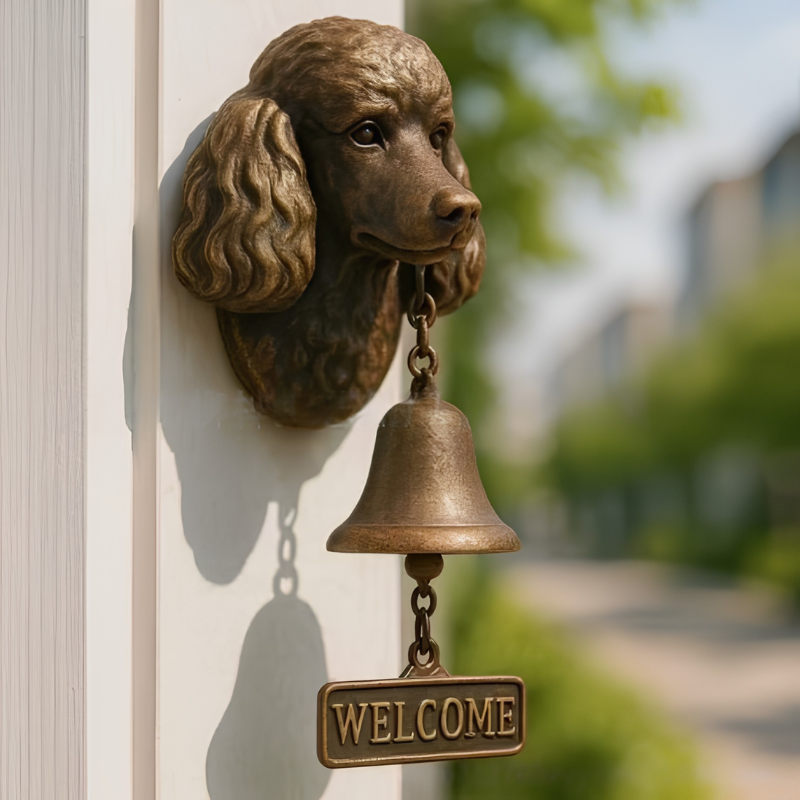 DogDoorbell – Charmerende Rustik Og Vintage Stil Dekor Velkommen Hjem Hundeklokke