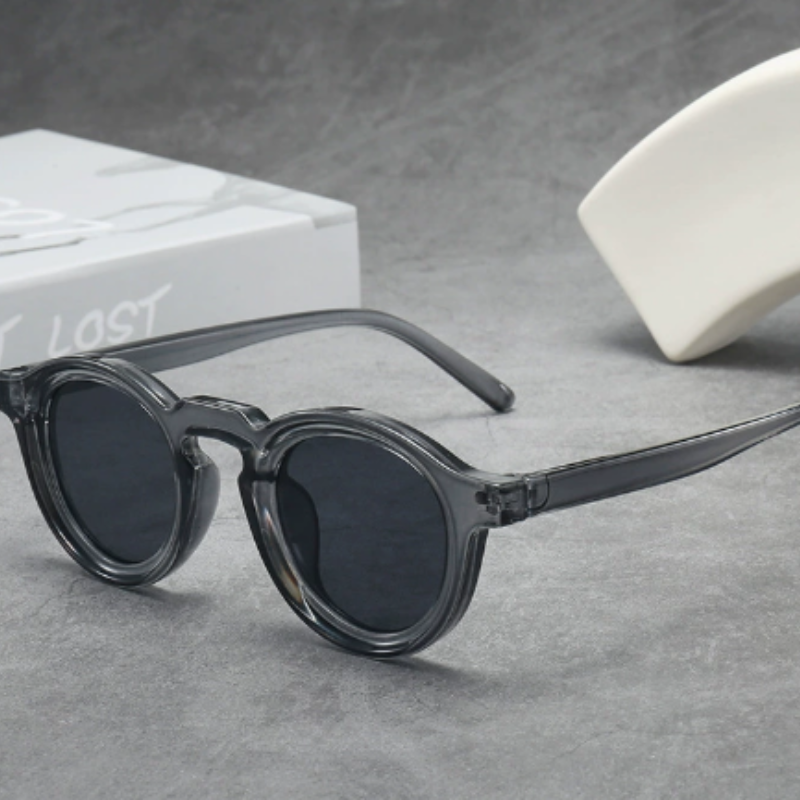 RetroSunglasses 1+1 GRATIS - Vintage Rund Ramme Retro Solbriller