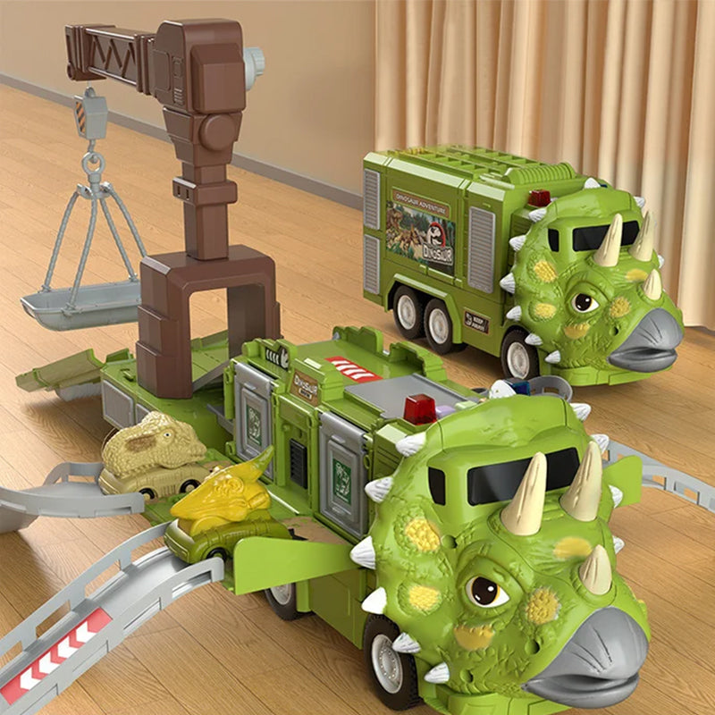 Kletshuts™ DinoTruck: Dinosaur Lastbil Legetøjssæt Med Lys Og Musik