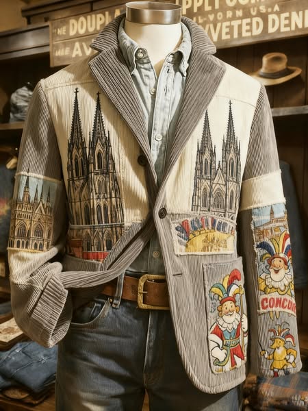 Icone™ VintageJacket: Stilfuld Herre Casual Klassisk Vintage Jakke