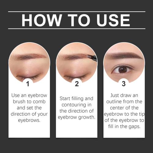 Microblading brynspen med fire spidser